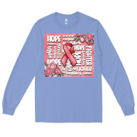 Colony Blue cancer words Long Sleeve Tee - MaliasSmallBusiness