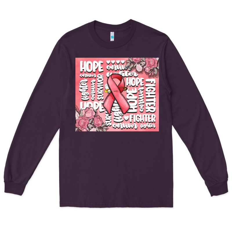 Cancer Words Long Sleeve Tee by MaliasSmallBusiness | Teevron