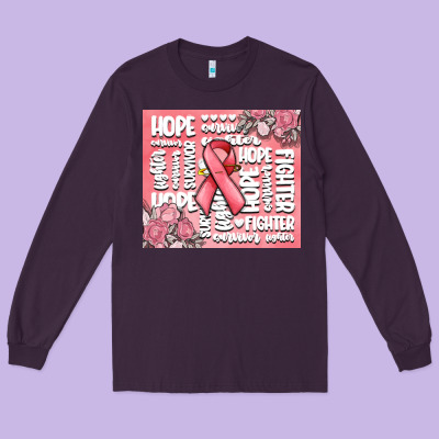 Cancer Words Long Sleeve Tee Designed By Maliassmallbusiness