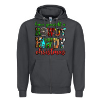 Smoke Have yourself a rowdy howdy Christmas Zipper Hoodie - NancyCooperArtShop