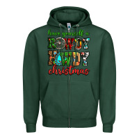 Sports Green Have yourself a rowdy howdy Christmas Zipper Hoodie - NancyCooperArtShop