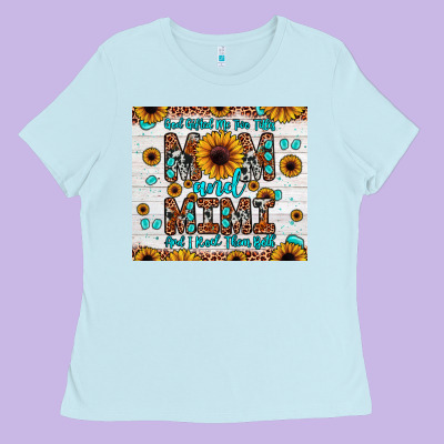 God Gifted Me Two Titles Mom And Mimi And I Rock Them Both Ladies Tee Designed By Jahusdesignshop