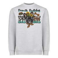 Heather Grey french bulldog mom Heavyweight Sweatshirt - BarkalooDesign