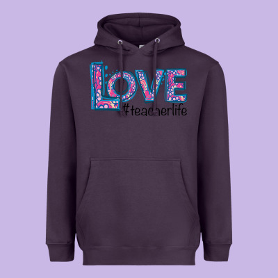 Love Teacher Life Heavyweight Hoodie Designed By Bettercallsaul