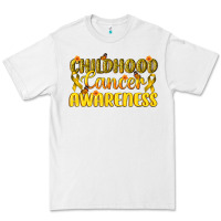 White Childhood Cancer Awareness Premium Tee - texasbilliewilder