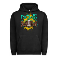 Pigment Black Football Mom mother's day Urban Hoodie - HowdyJamesFarm