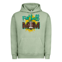 Pigment Oil Green Football Mom mother's day Urban Hoodie - HowdyJamesFarm