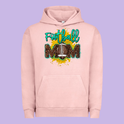 Football Mom Mother's Day Urban Hoodie Designed By Howdyjamesfarm