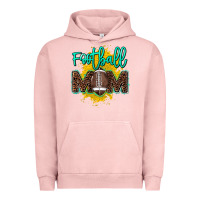 Pigment Salmon Football Mom mother's day Urban Hoodie - HowdyJamesFarm