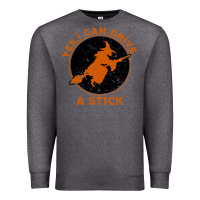 Charcoal Heather Halloween Witch Premium Sweatshirt - Bettercallsaul