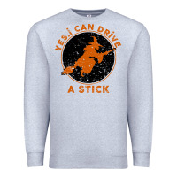 Heather Grey Halloween Witch Premium Sweatshirt - Bettercallsaul