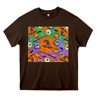 Chocolate Brown halloween Heavy Core Tee - texasbilliewilder