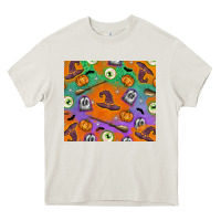 Cream halloween Heavy Core Tee - texasbilliewilder