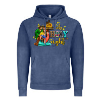 Vintage Denim oh holy night with sunflower and cross Vintage Hoodie - AdoDesignShop