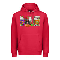 Cardinal Halloween Coffee Cups Premium Hoodie - texasbilliewilder