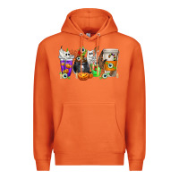 Carrot Halloween Coffee Cups Premium Hoodie - texasbilliewilder