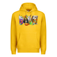 Lemon Halloween Coffee Cups Premium Hoodie - texasbilliewilder
