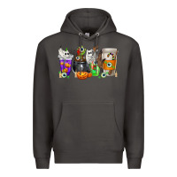 Smoke Halloween Coffee Cups Premium Hoodie - texasbilliewilder