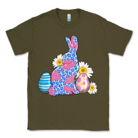 Army Green easter bunny wıth easter eggs Classic Tee - AdoDesignShop