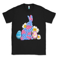 Black easter bunny wıth easter eggs Classic Tee - AdoDesignShop