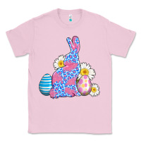 Bubblegum Pink easter bunny wıth easter eggs Classic Tee - AdoDesignShop