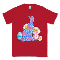 Red easter bunny wıth easter eggs Classic Tee - AdoDesignShop