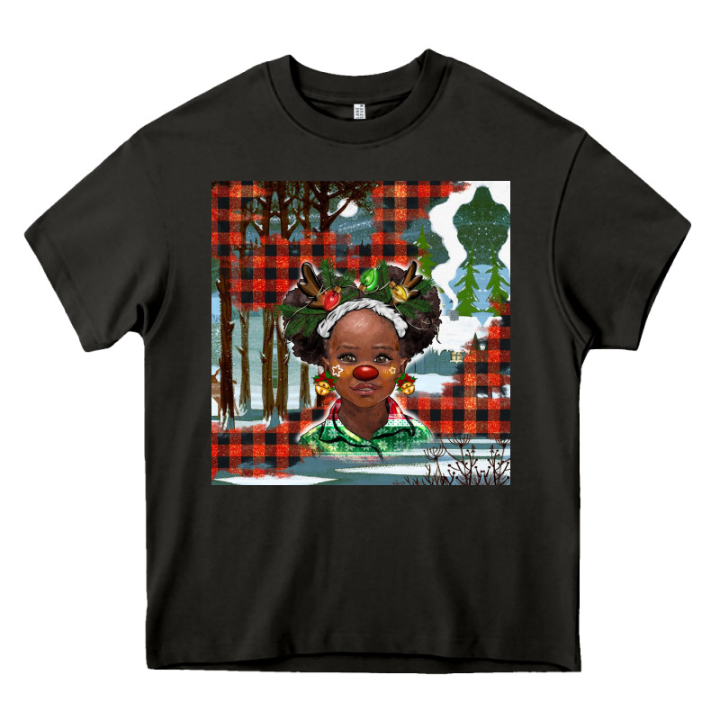 Christmas African Girl Heavy Core Tee by BarkalooDesign | Teevron