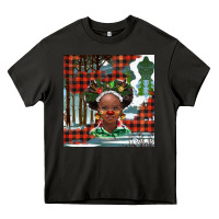Asphalt Christmas African girl Heavy Core Tee - BarkalooDesign