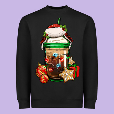 Christmas Vacation Trapper Hat Coffee Cup Heavyweight Sweatshirt Designed By Jasminsmagicworld