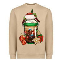 Mushroom Christmas vacation trapper hat coffee cup Heavyweight Sweatshirt - Jasminsmagicworld