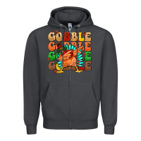 Smoke gobble gobble gobble gobble turkey Zipper Hoodie - MaliasSmallBusiness