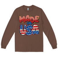 Chestnut made in usa Long Sleeve Tee - MaliasSmallBusiness