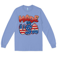 Colony Blue made in usa Long Sleeve Tee - MaliasSmallBusiness