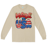 Mushroom made in usa Long Sleeve Tee - MaliasSmallBusiness