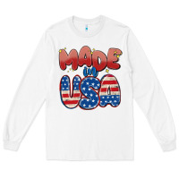 White made in usa Long Sleeve Tee - MaliasSmallBusiness