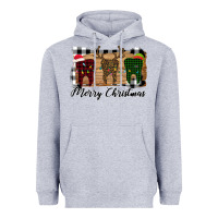 Heather Grey Merry Christmas Teeth Heavyweight Hoodie - Bettercallsaul