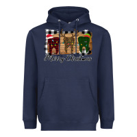 Navy Merry Christmas Teeth Heavyweight Hoodie - Bettercallsaul