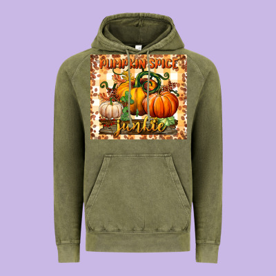 Pumpkin Spice Junkie Tumbler Vintage Hoodie Designed By Bundleandbundleshop