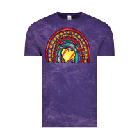 Cloud Purple softball rainbow Vintage Tee - Artiststas