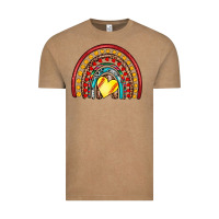 Vintage Coffee softball rainbow Vintage Tee - Artiststas