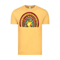 Vintage Mustard softball rainbow Vintage Tee - Artiststas