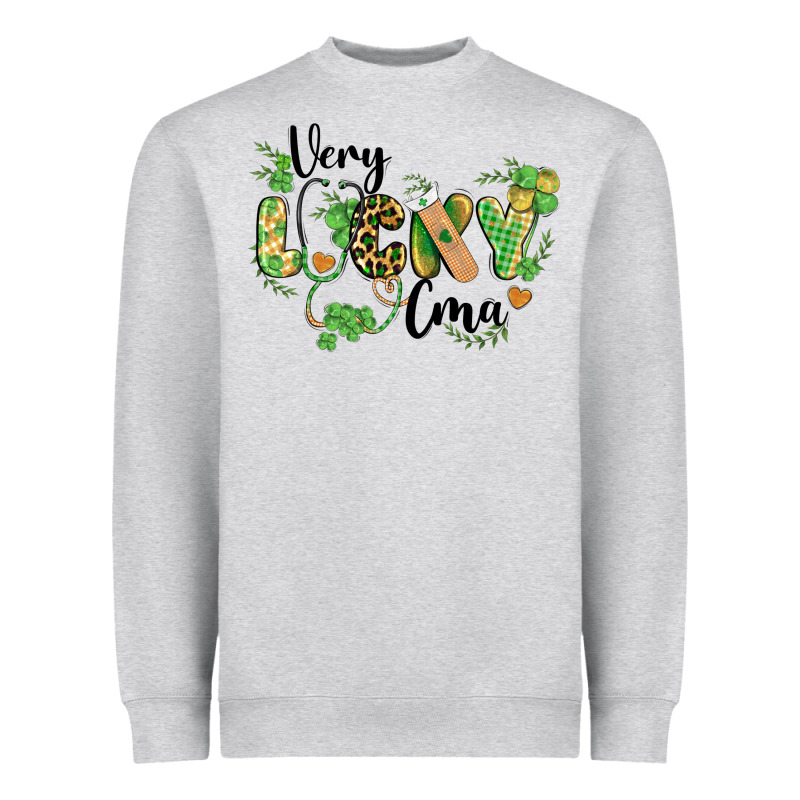 St. Patricks Day Very Lucky Cma Heavyweight Sweatshirt by BarkalooDesign | Teevron