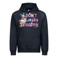 Navy Don't worry be happy Easter Urban Hoodie - CowGirlArtShop