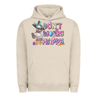 Pigment French Oak Don't worry be happy Easter Urban Hoodie - CowGirlArtShop