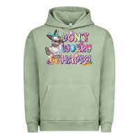 Pigment Oil Green Don't worry be happy Easter Urban Hoodie - CowGirlArtShop