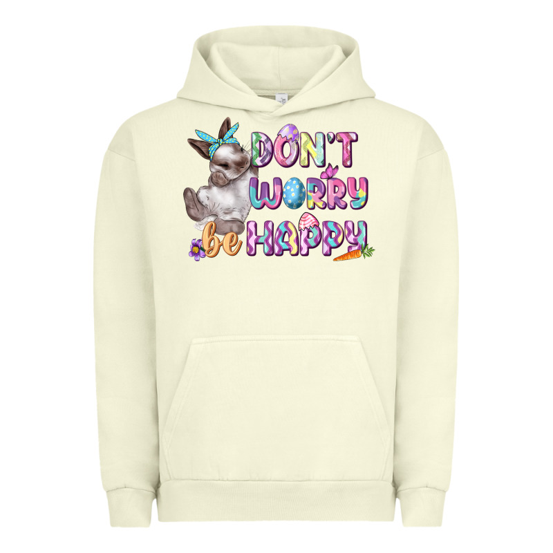 Don't Worry Be Happy Easter Urban Hoodie by CowGirlArtShop | Teevron