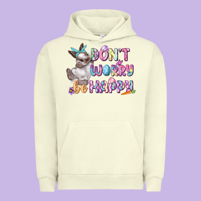 Don't Worry Be Happy Easter Urban Hoodie Designed By Cowgirlartshop