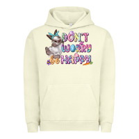 Pigment Pistachio Don't worry be happy Easter Urban Hoodie - CowGirlArtShop