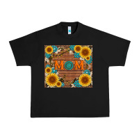 Black sunflower gemstone and mom with cowhide Urban Heavy Tee - Artiststas