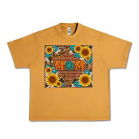 Peanut Butter sunflower gemstone and mom with cowhide Urban Heavy Tee - Artiststas